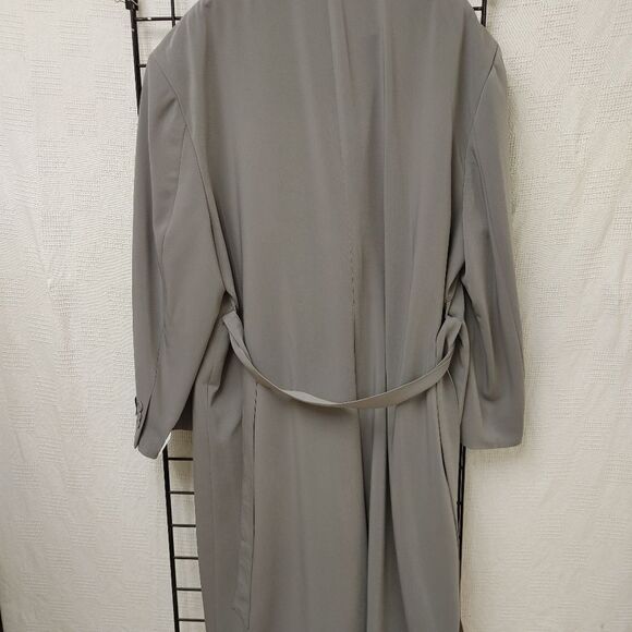 MEN'S JOHN KNIGHT 100% MICROFIBER FULL LENGTH DUSTER TOP COAT. JK-3 GREY. - Picture 4 of 11